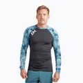 Dakine men's swim shirt Hd Snug Fit Rashguard Crew black and blue DKA651M0004