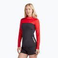 Dakine women's swim shirt Hd Snug Fit Rashguard Hoodie black and red DKA333W0002