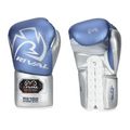 Rival RS100 Professional blue/silver boxing gloves