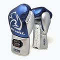 Rival RS100 Professional blue/silver boxing gloves 2