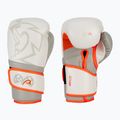 Boxing gloves Rival Impulse Sparring Gloves Gants white/orange