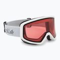 Bollé Bedrock white matte/vermillon ski goggles