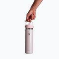 Thermal bottle Hydro Flask Wide Mouth with Flex Straw Cap 710 ml glimer pink 3