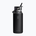 Thermal bottle Hydro Flask Wide Flex Straw 946 ml black