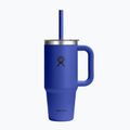 Mug Hydro Flask Travel Tumbler Clear Lid 710 ml capri blue