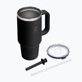 Thermal mug Hydro Flask Travel Tumbler Clear Lid black 4