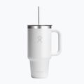 Thermal mug Hydro Flask Travel Tumbler Clear Lid white