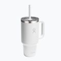 Thermal mug Hydro Flask Travel Tumbler Clear Lid white 2