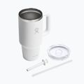 Thermal mug Hydro Flask Travel Tumbler Clear Lid white 4