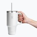 Thermal mug Hydro Flask Travel Tumbler Clear Lid white 5