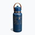 Thermal bottle Hydro Flask Wide Mouth with Flex Straw Cap 946 ml western dark blue 2