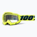 100% Accuri 2 yellow/clear cycling goggles 5