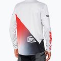 Men's cycling jersey 100% R-Core X LS grey-red STO-40000-00010 2