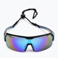 Ocean Sunglasses Race shiny black/revo blue 3801.1X cycling glasses 3