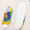 Native Jefferson Print children's trainers shell white/shell white/neon multi tie dye 15