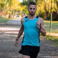 Men's Joma Record II Tank Top turquoise/black running shirt 9