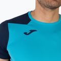 Men's Joma Record II fluor turquoise/navy running shirt 5