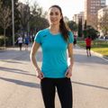 Women's running top Joma Record II fluor turquoise 5