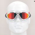 Aquasphere Vista white/silver/mirror red titanium swim mask MS5050915LMR 12