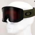 Oakley Line Miner matte dark brush/prizm snow dark grey ski goggles OO7070-96 5