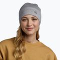 BUFF Lightweight Merino Wool solid light grey winter beanie 4