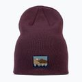 Winter hat BUFF Knitted Lilon long burgundy
