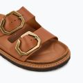 Women's slides Genuins Galia Leather Dress camel 7