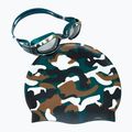 RAS WT cap + goggles set light green