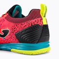 Joma Tactico IN men's football boots coral/turquoise 9