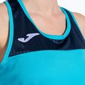 Women's tennis tank top Joma Montreal fluorescent turquoise/navy blue 5