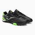 Men's Joma Aguila TF football boots black/green fluor 4