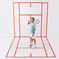 Men's tennis shirt Joma Challenge turquoise 4