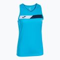 Women's tennis tank top Joma Court Sleeveless fluor turquoise/navy