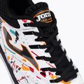 Men's Joma Maxima IN football boots white/orange/red 9