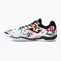 Men's Joma Maxima IN football boots white/orange/red 3