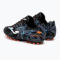 Children's football boots Joma Super Copa Jr AG black/turquoise 3
