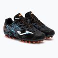 Children's football boots Joma Super Copa Jr AG black/turquoise 4