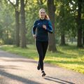 Women's Joma Elite XI navy/fluor green running sweatshirt 10