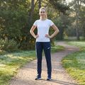 Women's running trousers Joma Elite XI Long navy 10