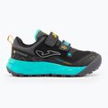 Joma Adventure black/turquoise children's running shoes 8