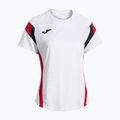 Women's tennis shirt Joma Montreal white / red 3