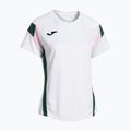 Women's tennis shirt Joma Montreal white/green 2