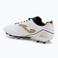 Men's football boots Joma Aguila FG white/gold 3