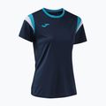 Women's tennis shirt Joma Terra dark navy/turquoise fluor 3