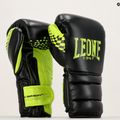 LEONE 1947 Carbon22 black-green boxing gloves GN222 16