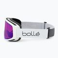 Bollé Bedrock Plus white matte/azure ski goggles 4