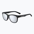 Tifosi Swank satin black/smoke bright blue sunglasses