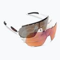 Tifosi Sledge matte white/smoke/ac red/clear cycling glasses