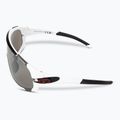Tifosi Sledge matte white/smoke/ac red/clear cycling glasses 5