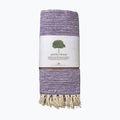 Yoga blanket JadeYoga Recycled Cotton Hand Loomed Yoga purple